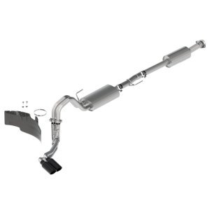 Ford F-150 Performance Exhaust - Dual Side Exit - Ford Racing - Touring Cat Back - Black - `21-`25 Ford F-150 Performance Exhaust - Dual Side Exit - Ford Racing - Touring Cat Back - Black - `21-`25